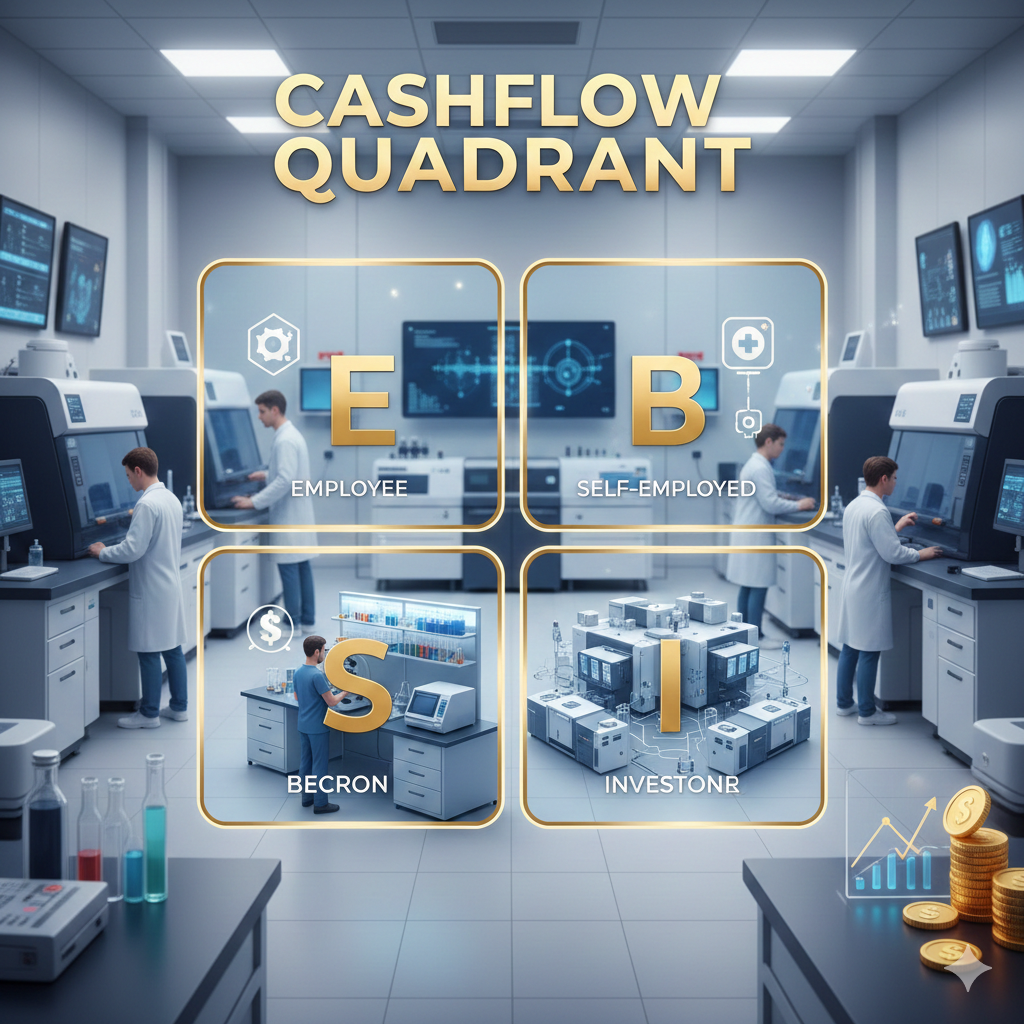 Vận dụng kim tứ đồ cho kỹ thuật viên xét nghiệm để giàu có