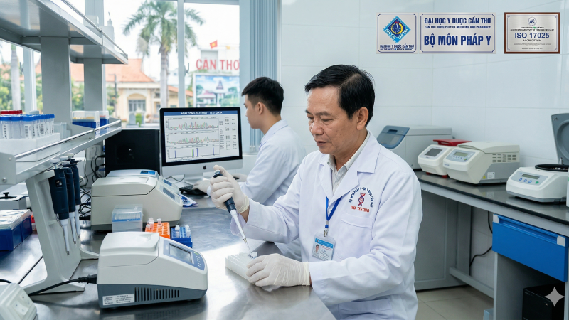 Xét nghiệm ADN với chuyên gia từ Bộ môn Pháp y ĐHYD Cần Thơ