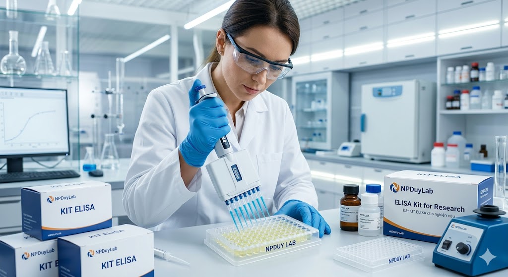 Đặt KIT ELISA cho nghiên cứu tại NPDuyLab