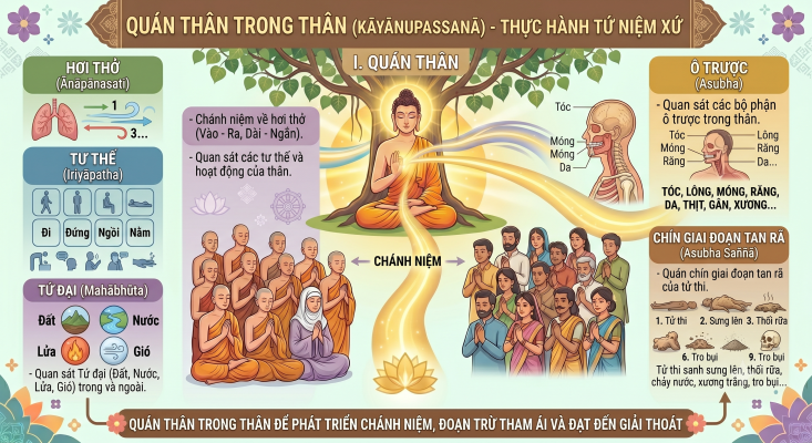 Quán trong thân thực hành tứ niệm xứ
