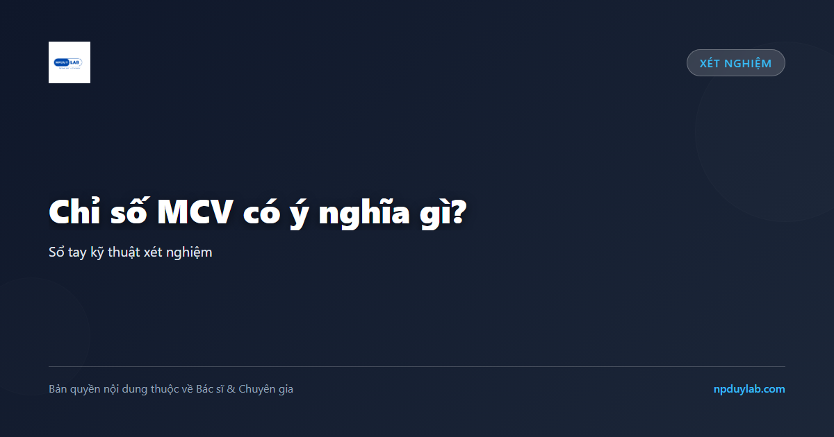 chỉ số MCV
